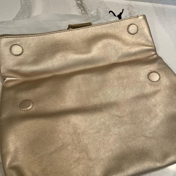 Fawn Design & Jilly Box Gold Foldover Clutch - Picture 5 of 6